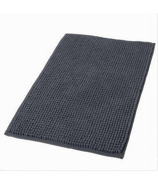 Tappeto Tappetino Antiscivolo Per Bagno Arredo 40 X 70cm Nero Grigio Scuro 69743         