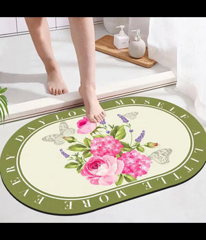 Tappeto Tappetino Bagno Super Assorbente Ad Asciugatura Rapida Antiscivolo 50x80         