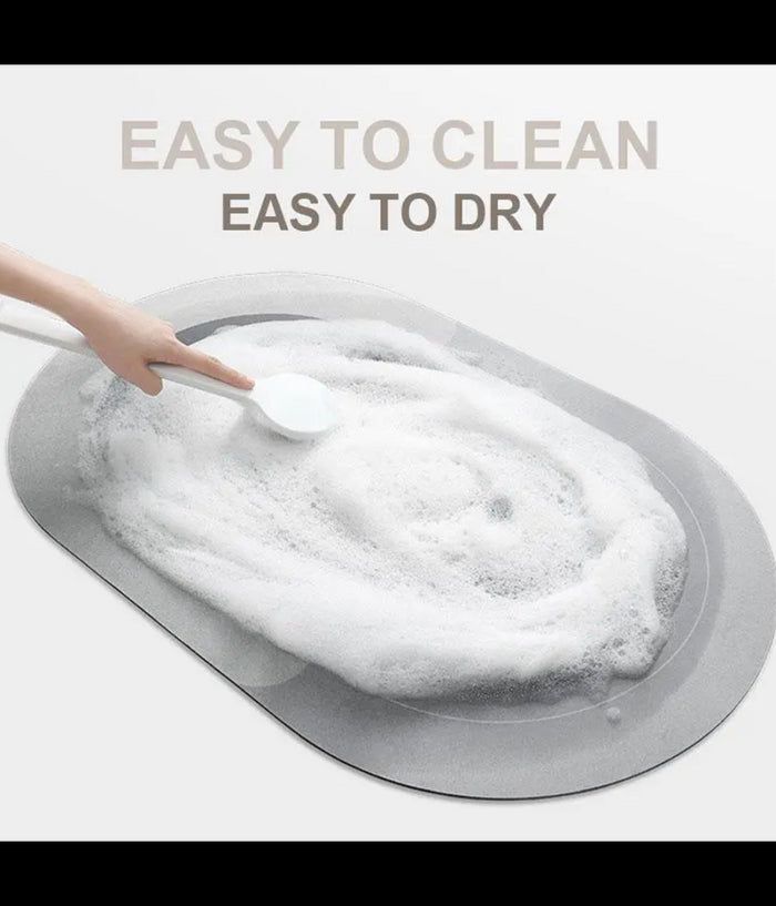 Tappeto Tappetino Bagno Super Assorbente Ad Asciugatura Rapida Antiscivolo 50x80         