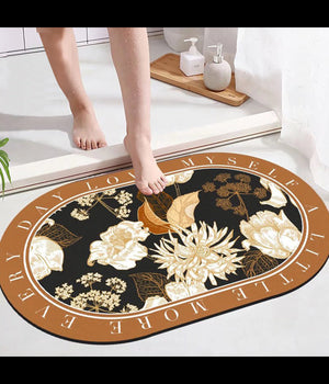 Tappeto Tappetino Bagno Super Assorbente Ad Asciugatura Rapida Antiscivolo 50x80         