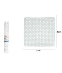 Tappeto Tappetino Bianco Antiscivolo Per Vasca Da Bagno Doccia 52 X 52 Cm 79756         