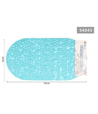 Tappeto Tappetino Doccia Vasca Antiscivolo Bagno Arredo Azzurro 38 X 68 Cm 54045         