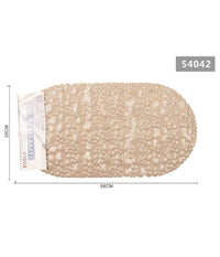 Tappeto Tappetino Doccia Vasca Antiscivolo Per Bagno Arredo Beige 38x68cm 54042         