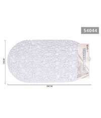 Tappeto Tappetino Doccia Vasca Antiscivolo Per Bagno Arredo Bianco 38x68cm 54044         