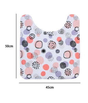 Tappeto Tappetino Girowater Arredo Bagno 45x50 Cm Fantasia Sfere Astratte 87089         