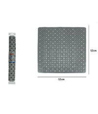 Tappeto Tappetino Grigio Antiscivolo Per Vasca Da Bagno Doccia 52 X 52 Cm 79761         