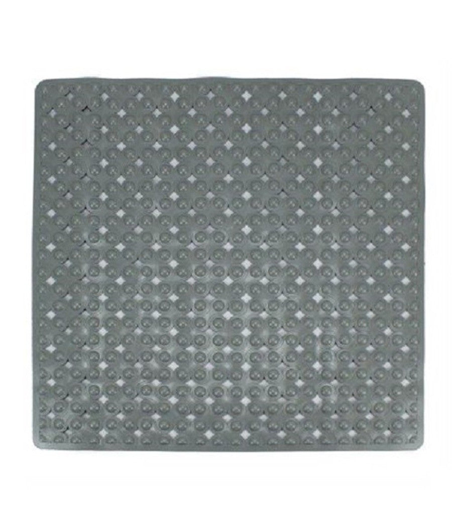 Tappeto Tappetino Grigio Antiscivolo Per Vasca Da Bagno Doccia 52 X 52 Cm 79761         