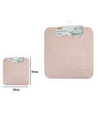 Tappeto Tappetino In Pvc Antiscivolo Per Vasca Bagno Doccia 50 X 50cm 79727 Rosa         