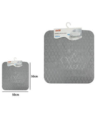 Tappeto Tappetino In Pvc Antiscivolo Per Vasca Bagno Doccia 50x50cm 79731 Grigio         