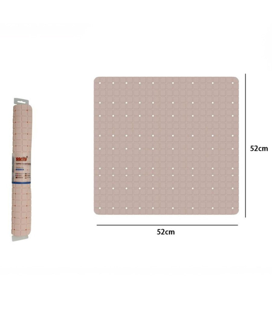 Tappeto Tappetino In Pvc Antiscivolo Per Vasca Da Bagno Doccia 52 X 52 Cm 79763         