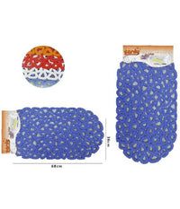 Tappeto Tappetino In Pvc Antiscivolo Per Vasca Da Bagno Doccia 68x36cm 52118         