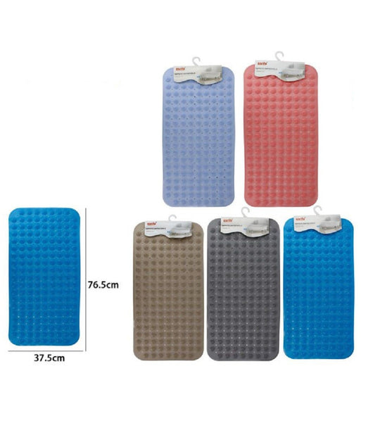 Trade Shop - Tappeto Tappetino In Pvc Antiscivolo Per Vasca Da Bagno Doccia 76.5x37.5cm 59625 -