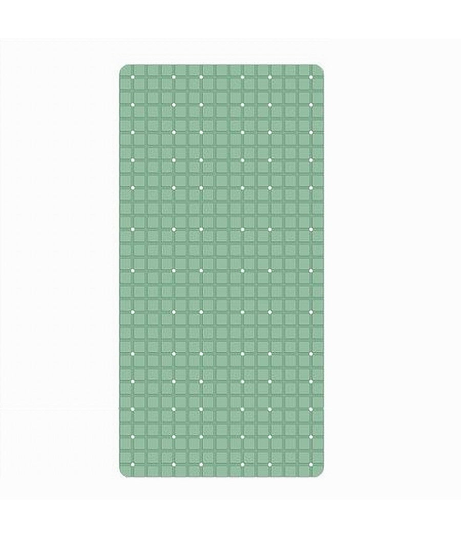 Tappeto Tappetino In Pvc Antiscivolo Vasca Da Bagno Doccia 68x36 Cm 79752 Verde         