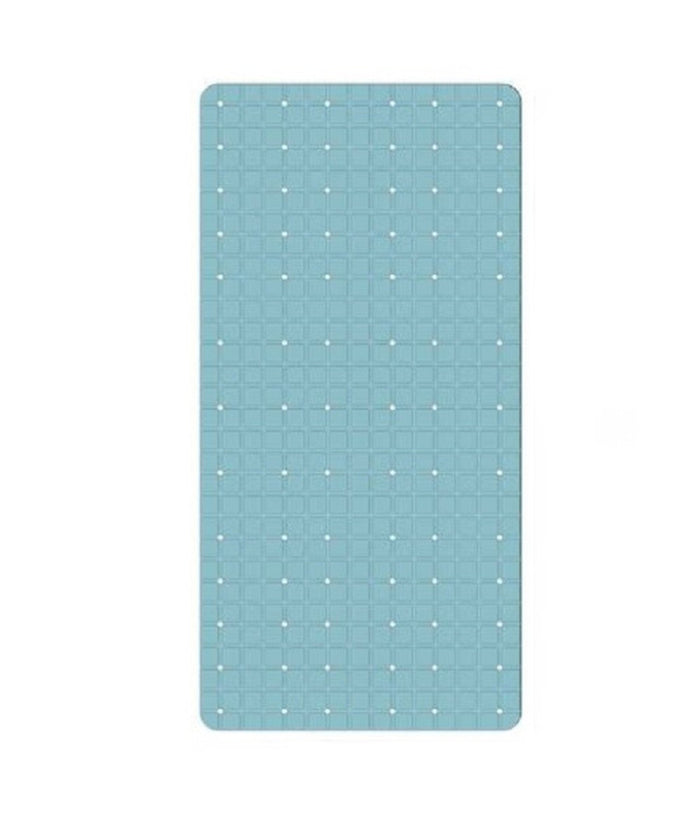 Tappeto Tappetino In Pvc Antiscivolo Vasca Da Bagno Doccia 68x36cm 79754 Azzurro         