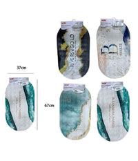 Trade Shop - Tappeto Tappetino In Pvc Antiscivolo Vasca Da Bagno Doccia Ovale 67x37cm 59689 -