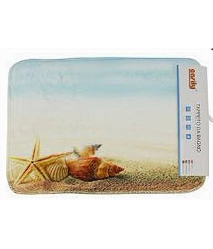 Tappeto Tappetino In Tessuto Arredo Bagno Antiscivolo Stile Marino 40x60cm 79442         