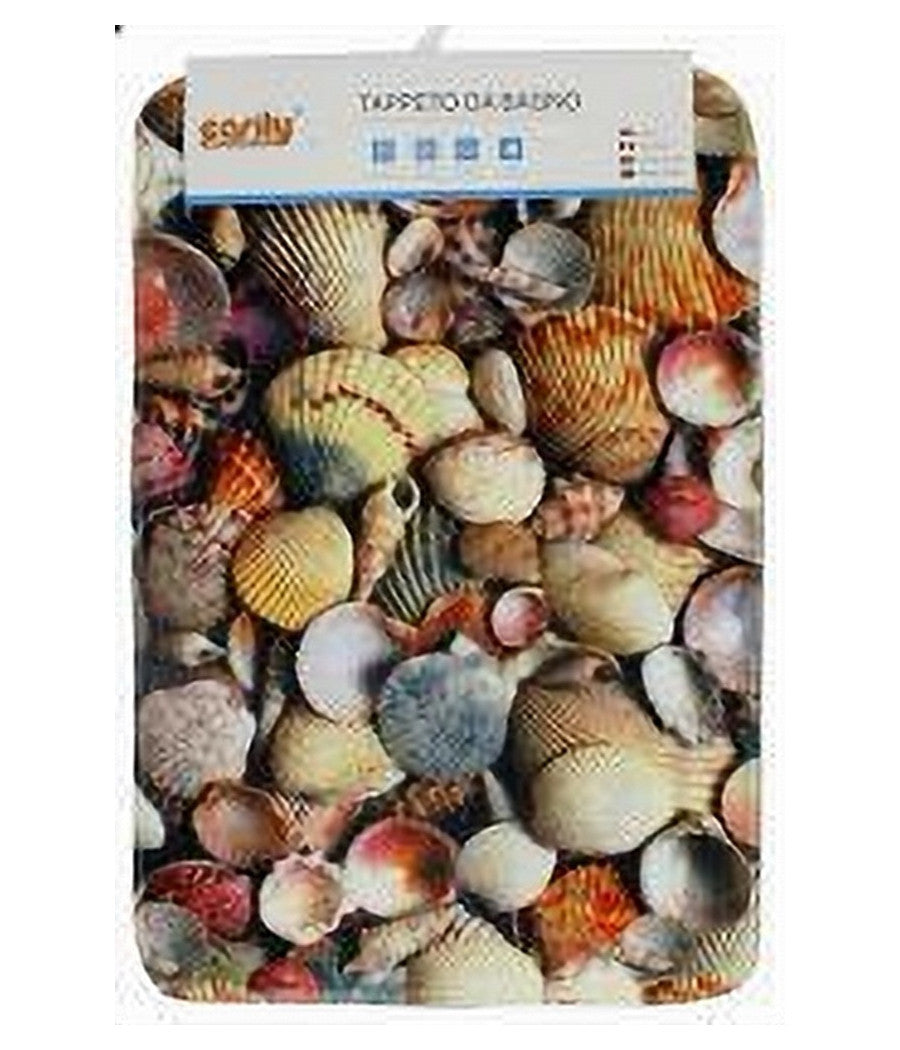 Tappeto Tappetino In Tessuto Arredo Bagno Antiscivolo Stile Marino 40x60cm 79442         