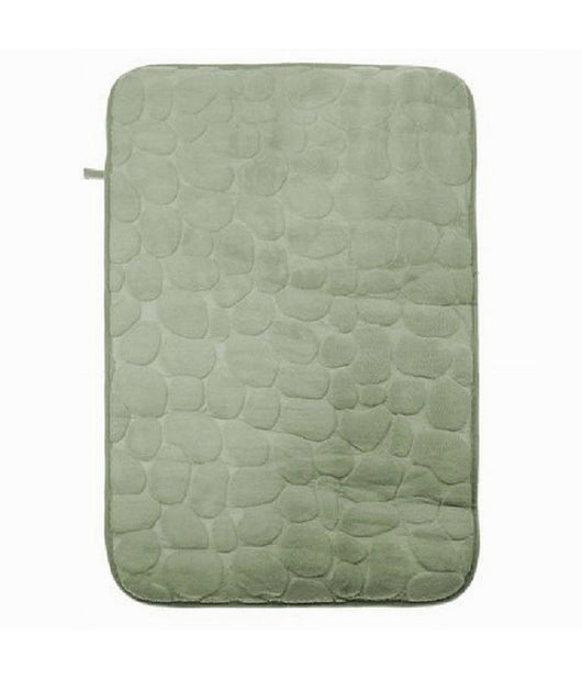 Tappeto Tappetino In Tessuto Effetto Sassi Per Arredo Bagno 45x70 Cm 79929 Verde         