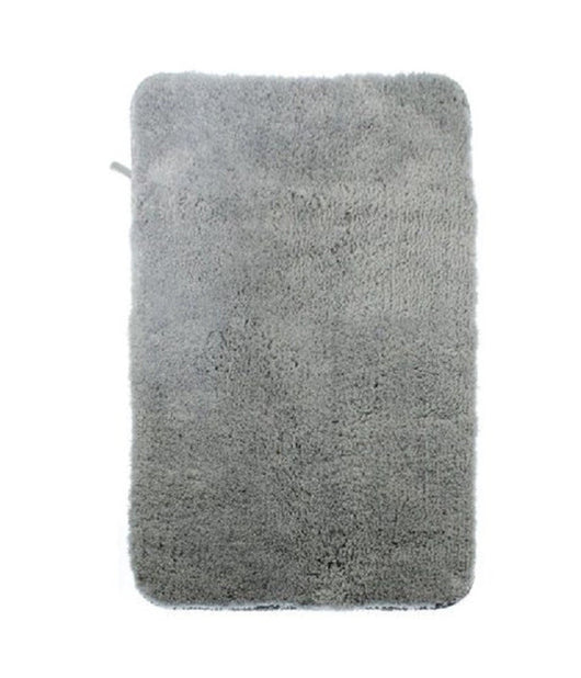 Tappeto Tappetino In Tessuto Morbido Per Arredo Bagno 45 X 70 Cm Grigio 79926         