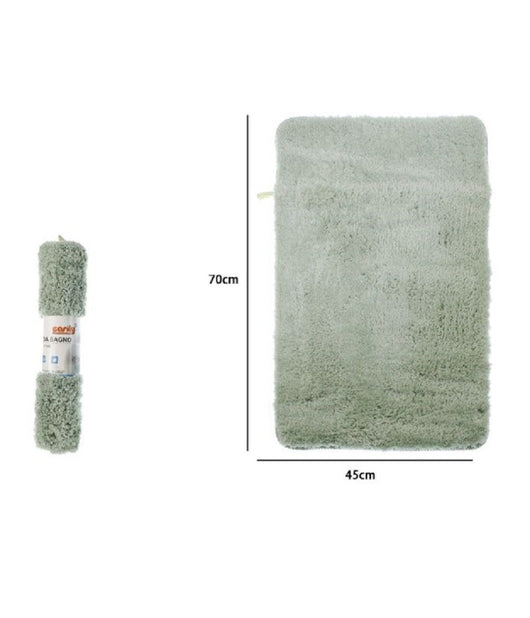 Tappeto Tappetino In Tessuto Morbido Per Arredo Bagno 45x70cm Colore Verde 79923         