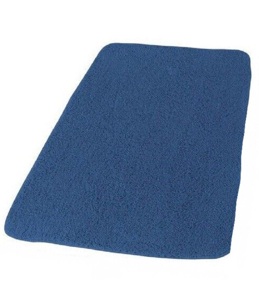 Tappeto Tappetino In Tessuto Per Arredo Bagno Casa 45 X 75 Cm Colore Blu 69906         