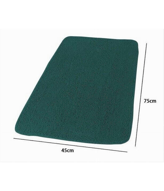 Tappeto Tappetino In Tessuto Per Arredo Bagno Casa 45 X 75 Cm Colore Verde 69990         