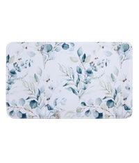 Tappeto Tappetino Per Arredo Da Bagno 45 X 75 Cm Con Fantasia Fiori Foglie 87060         