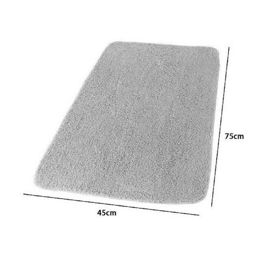 Trade Shop - Tappeto Tappetino Per Bagno Arredo Casa 45 X 75cm Colore Grigio In Tessuto 69864 -