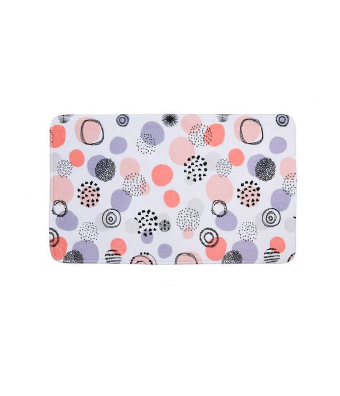 Tappeto Tappetino Per Bagno Arredo Con Fantasia A Sfere Astratte 45x75 Cm 87088         