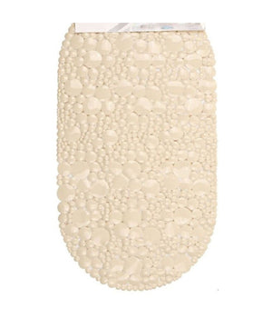 Tappeto Tappetino Per Doccia Vasca Antiscivolo Bagno Beige Chiaro 38x68cm 54047         