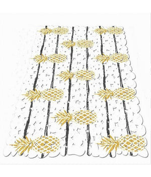 Tappeto Tappetino Per Vasca Bagno Doccia 28 X 69 Cm Antiscivolo Con Ananas 69921         