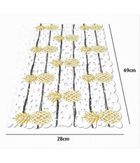 Tappeto Tappetino Per Vasca Bagno Doccia 28 X 69 Cm Antiscivolo Con Ananas 69921         