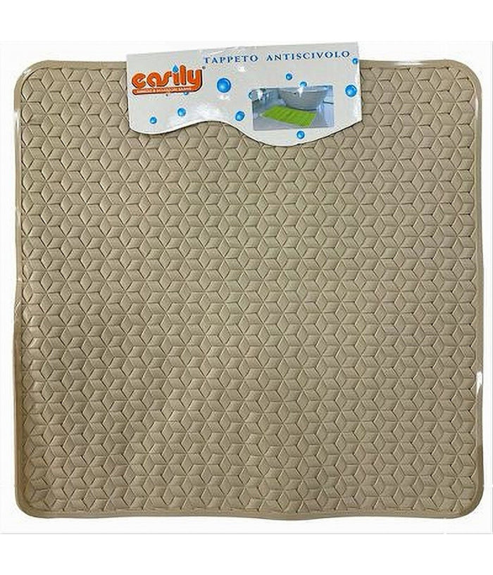 Tappeto Tappetino Pvc Antiscivolo Per Vasca Bagno Doccia Quadrato 50x50 Cm 59317         