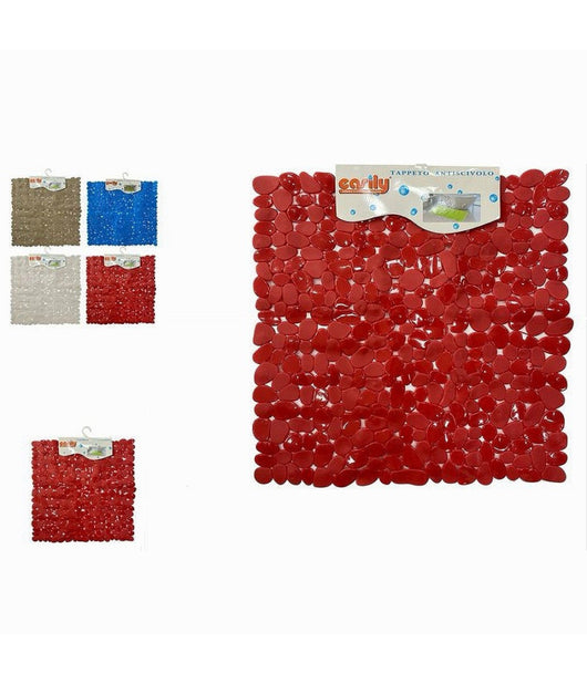 Tappeto Tappetino Pvc Antiscivolo Per Vasca Bagno Doccia Quadrato 50x50 Cm 59320         
