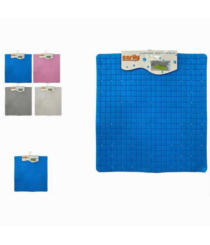 Tappeto Tappetino Pvc Antiscivolo Quadrato Per Vasca Bagno Doccia 50x50 Cm 59321         