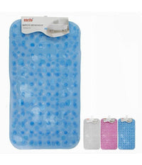 Tappeto Tappetino Pvc Antiscivolo Vasca Bagno Doccia 66x37cm 59629 Sassi Impronte         