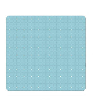 Tappeto Tappetino Pvc Azzurro Antiscivolo Per Vasca Bagno Doccia 52x52 Cm 79766         