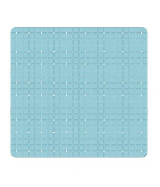Tappeto Tappetino Pvc Azzurro Antiscivolo Per Vasca Bagno Doccia 52x52 Cm 79766         