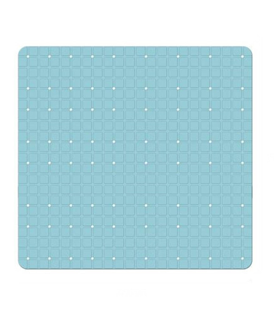 Tappeto Tappetino Pvc Azzurro Antiscivolo Per Vasca Bagno Doccia 52x52 Cm 79766         