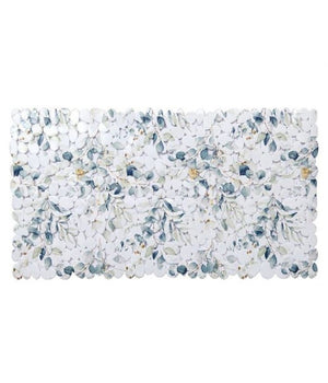 Tappeto Tappetino Pvc Fiori Foglie Antiscivolo Vasca Bagno Doccia 67x36cm 87059         