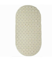 Tappeto Tappetino Pvc Ovale Antiscivolo Vasca Bagno Doccia 69 X 36cm 79747 Beige         