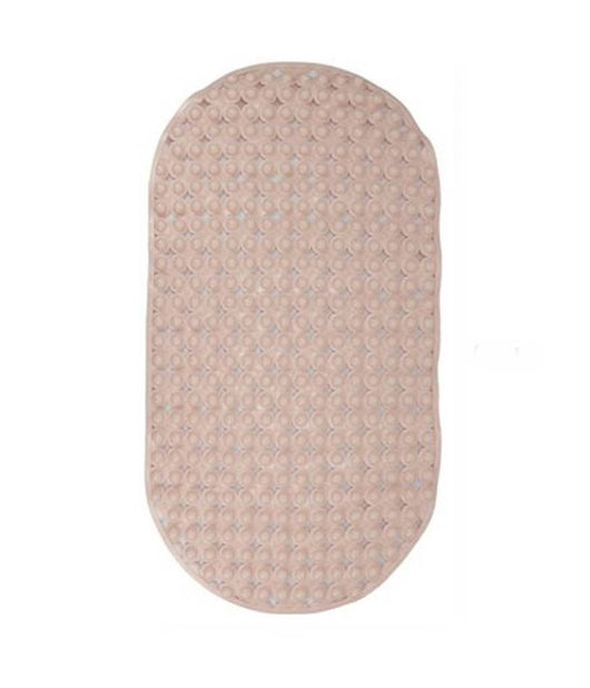 Tappeto Tappetino Pvc Ovale Antiscivolo Vasca Da Bagno Doccia 69x36cm 79745 Rosa         