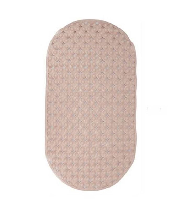Tappeto Tappetino Pvc Ovale Antiscivolo Vasca Da Bagno Doccia 69x36cm 79745 Rosa         