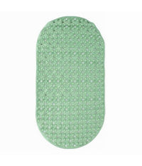 Tappeto Tappetino Pvc Ovale Antiscivolo Vasca Da Bagno Doccia 69x36cm 79746 Verde         