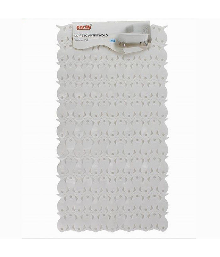 Tappeto Tappetino Pvc Pesciolini Antiscivolo Vasca Da Bagno Doccia 67x35cm 59622         