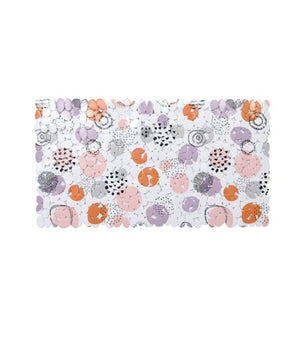 Tappeto Tappetino Pvc Sfere Astratte Antiscivolo Vasca Bagno Doccia 67x36cm 87087         