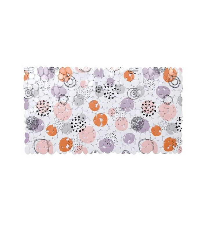 Tappeto Tappetino Pvc Sfere Astratte Antiscivolo Vasca Bagno Doccia 67x36cm 87087         