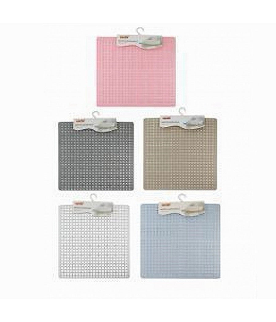 Tappeto Tappetino Quadrato In Pvc Antiscivolo Vasca Bagno Doccia 50 X 50cm 59324         