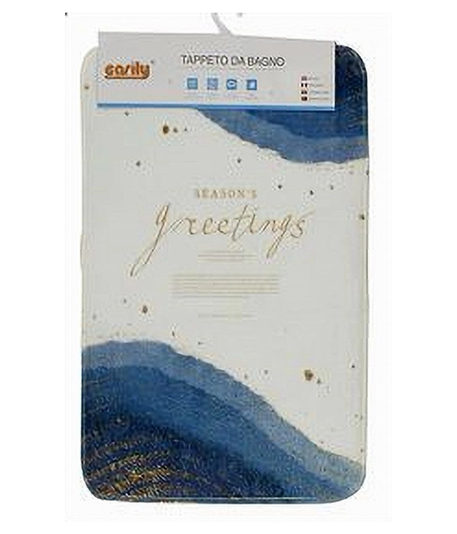 Tappeto Tappetino Tessuto Arredo Bagno Antiscivolo 40x60 Cm Fantasie Varie 79445         