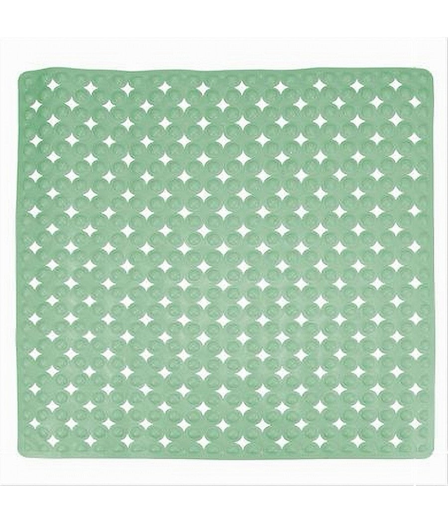 Tappeto Tappetino Verde Antiscivolo Per Vasca Da Bagno Doccia 52 X 52 Cm 79758         